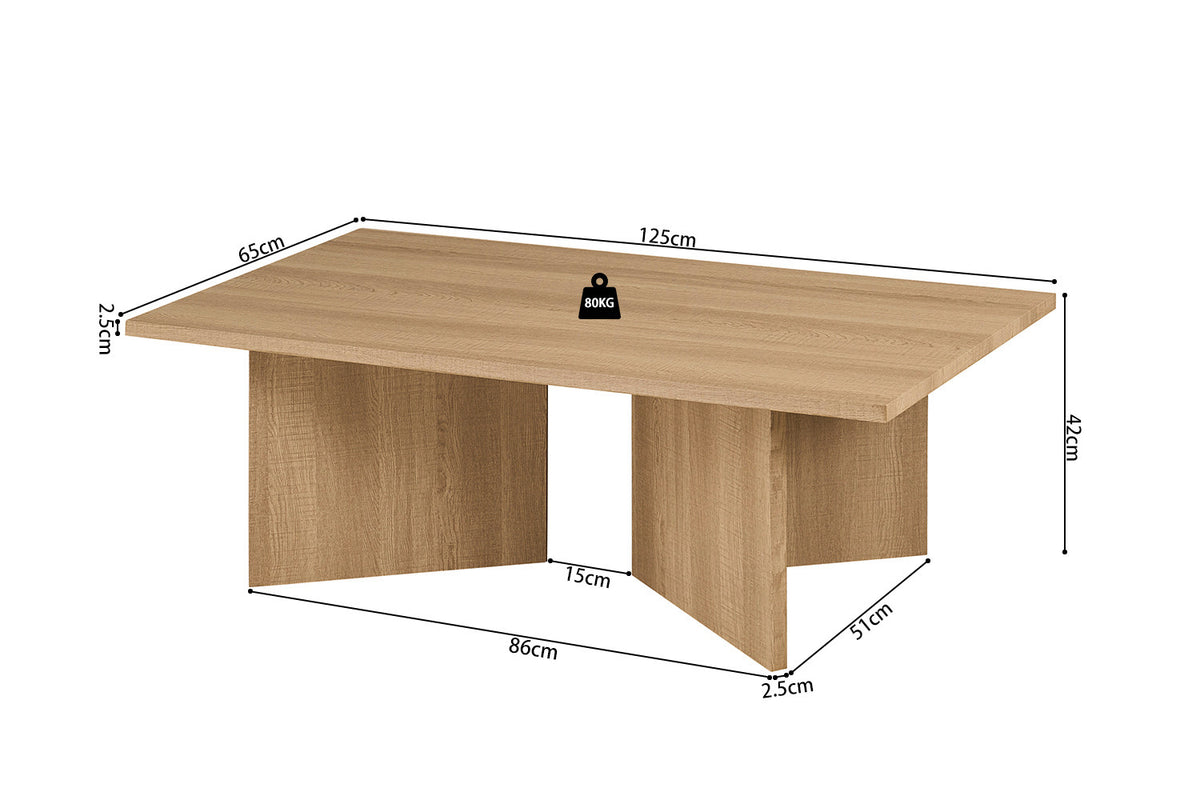 NEW - Salontafel 'Litar' Decor Eik Naturel (1c) - foto 7