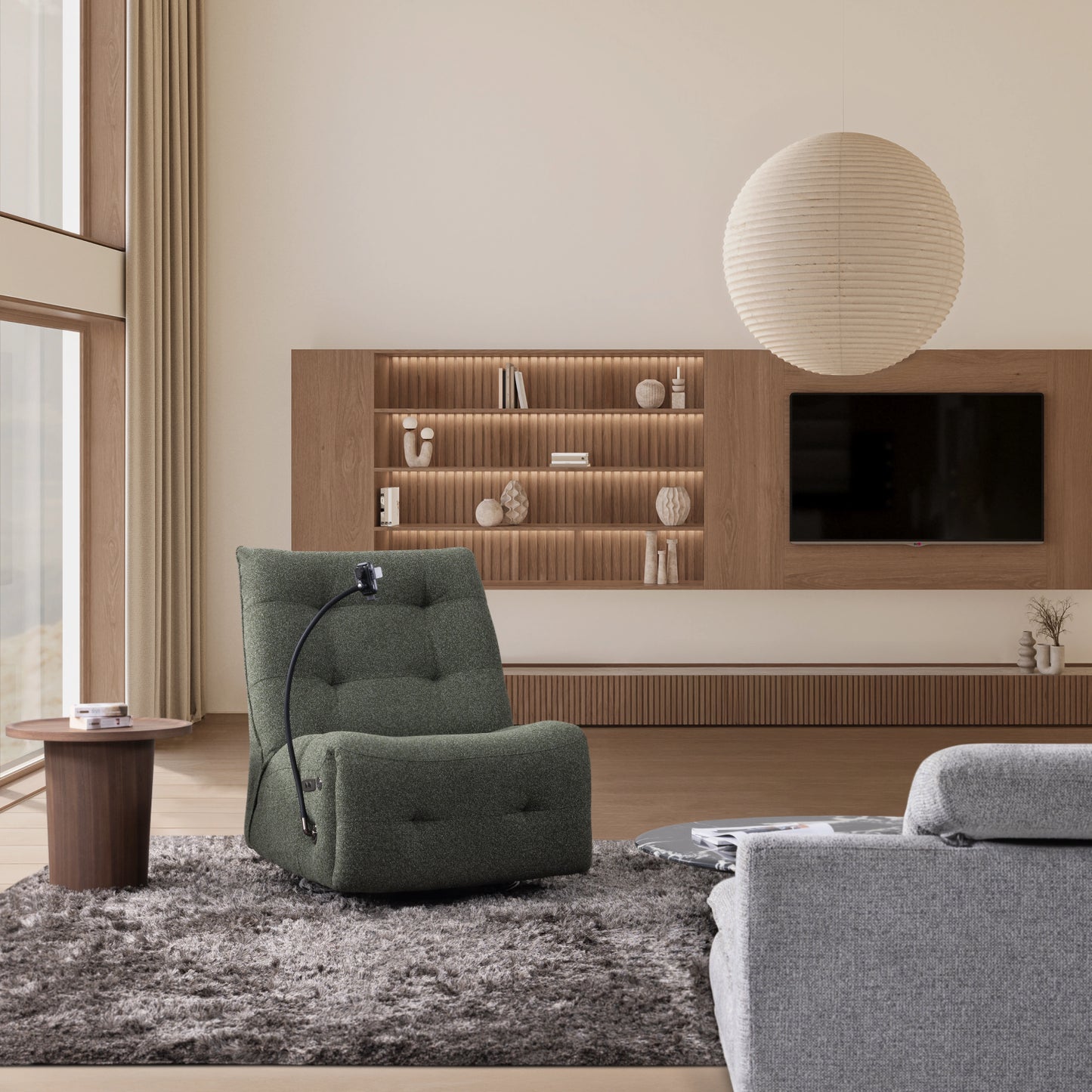 Draaifauteuil Bambu elektrisch