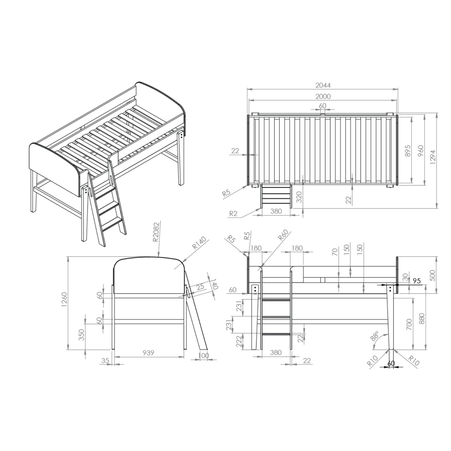 Halfhoogslaper Veluna