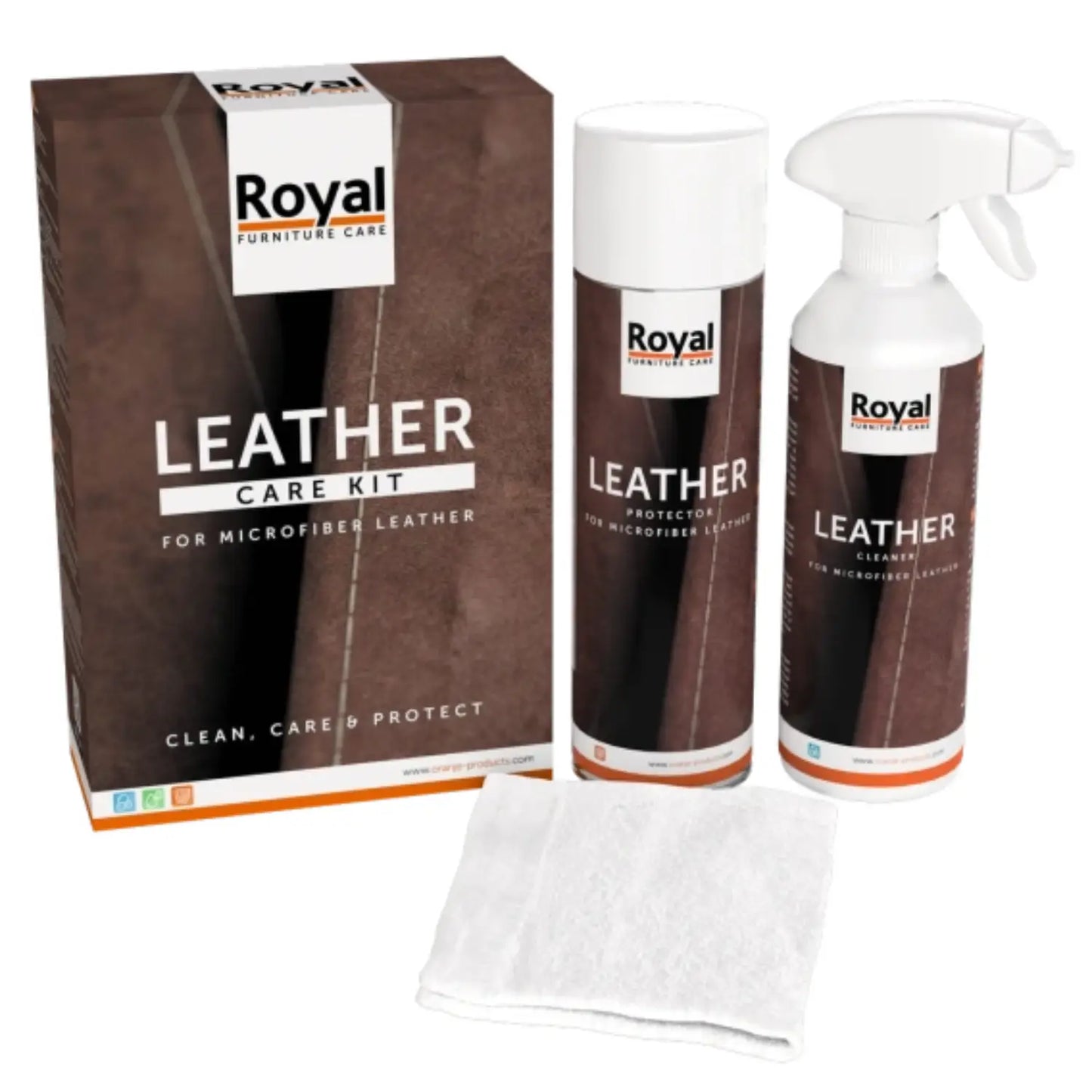 Leather care kit: microfiber leather