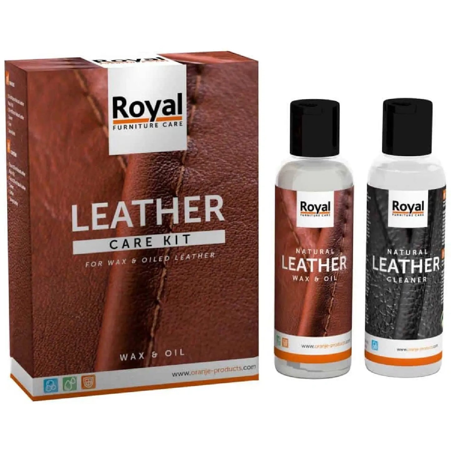 Leather care kit: Wax & oiled leather