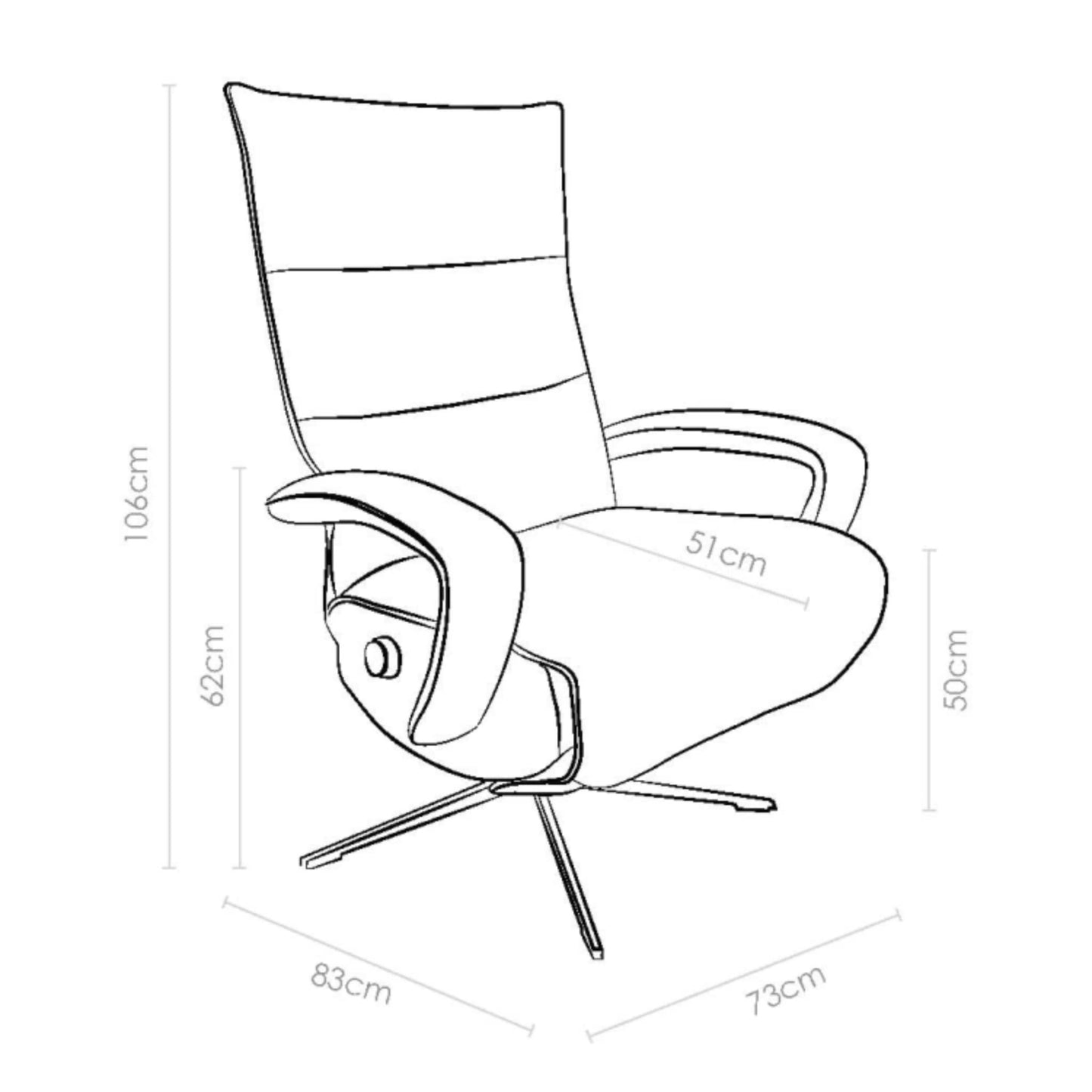 Relaxzetel Milano Manueel