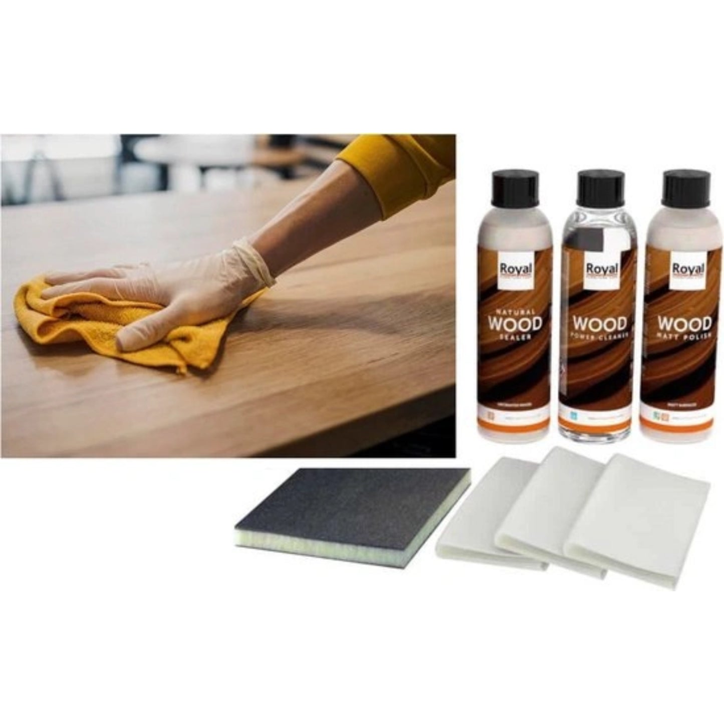 Wood care kit natural wood sealer