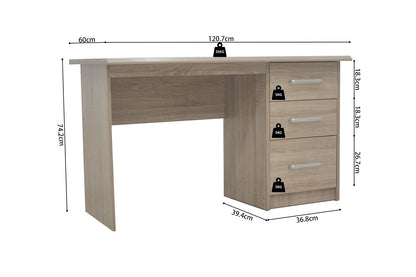 Bureau 'Mateo' 3 lades Sonoma (1c) - foto 8