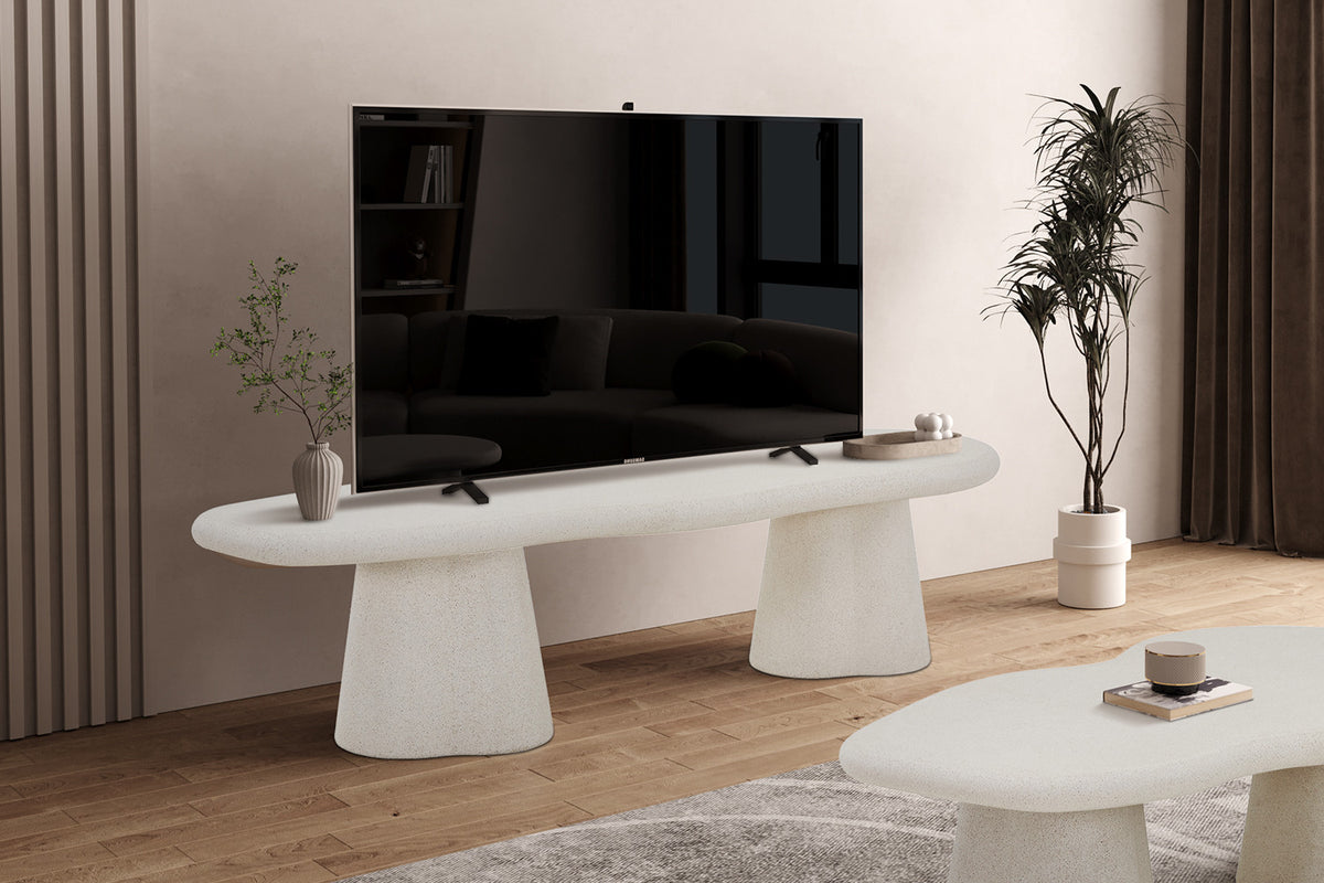 Tv-meubel 'Faro' 160 cm Organisch Cement (2c) - foto 2