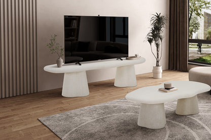 Tv-meubel 'Faro' 160 cm Organisch Cement (2c) - foto 3