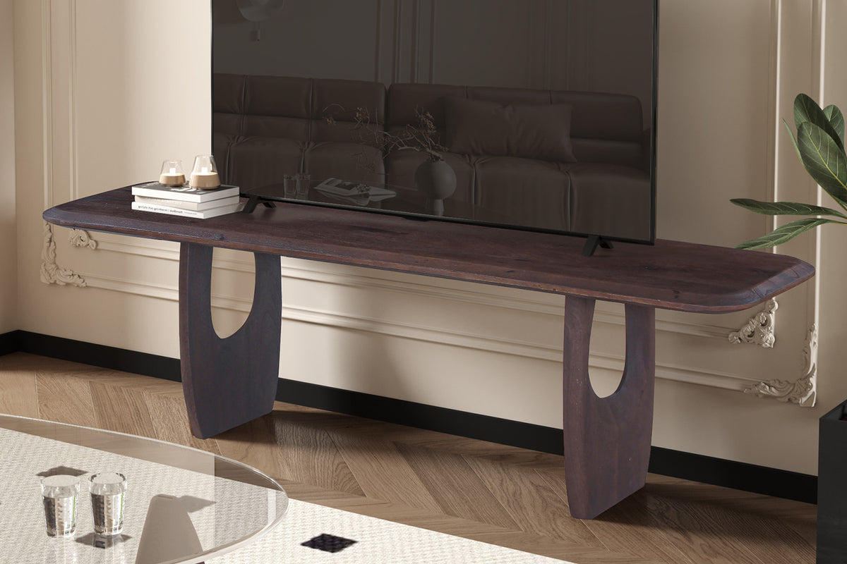 NEW - TV meubel 'Braga' Mango hout Donkerbruin (1c) - foto 2