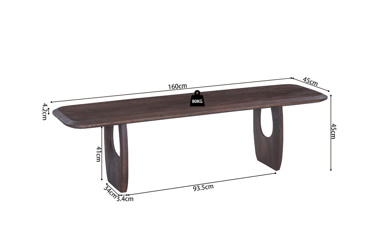 NEW - TV meubel 'Braga' Mango hout Donkerbruin (1c) - foto 8
