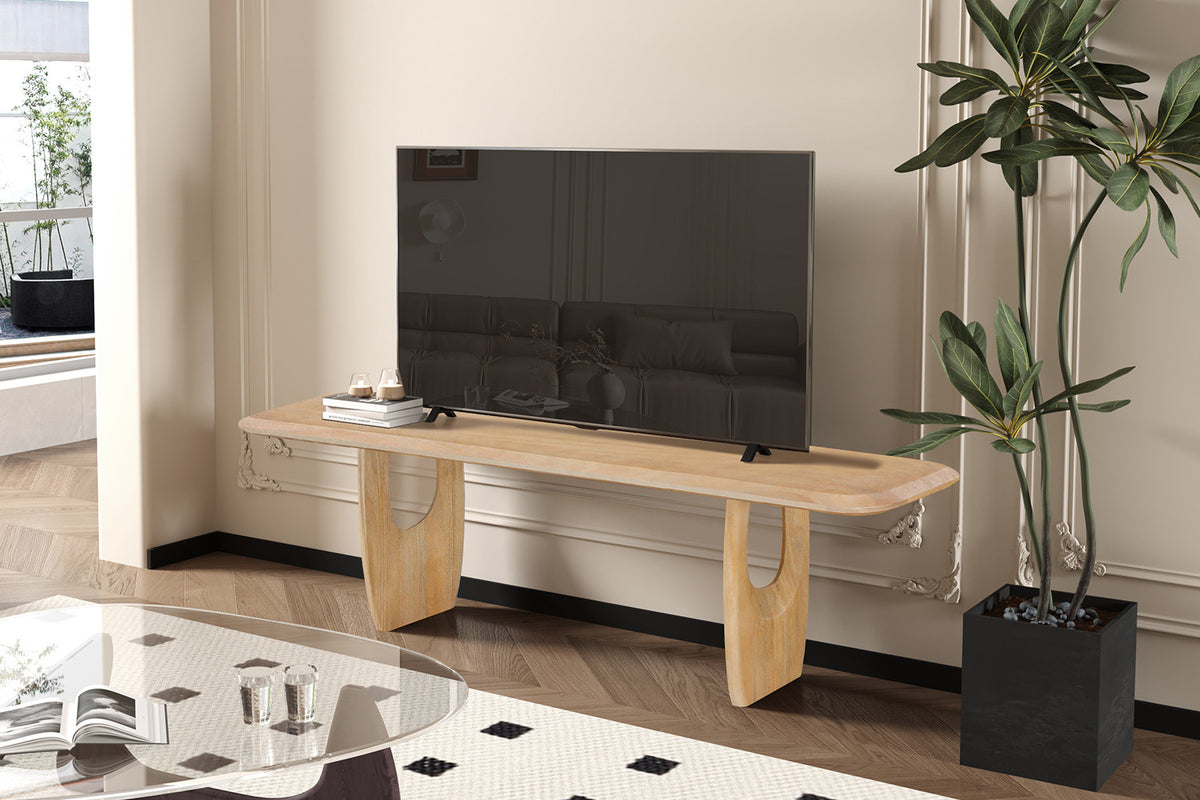 NEW - TV meubel 'Braga' Mango hout Amandel (1c) - foto 2