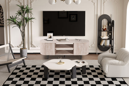 TV meubel 'Lagos' 160 cm Decor Travertin Beige (2c) - foto 2
