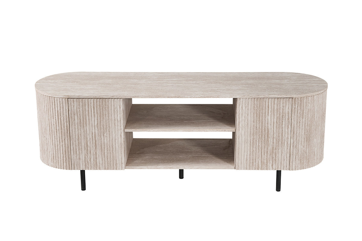 TV meubel 'Lagos' 160 cm Decor Travertin Beige (2c) - foto 3