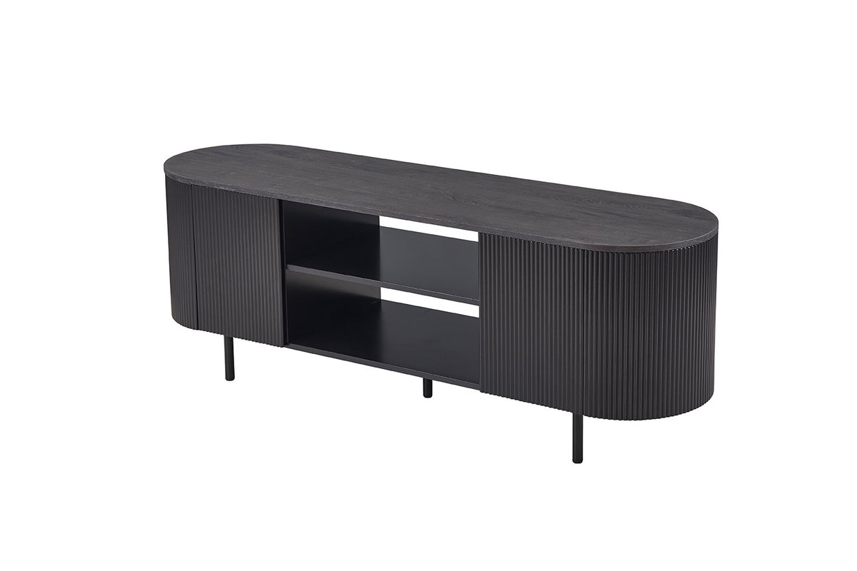 TV meubel 'Lagos' 160 cm Decor Donkerbruin (2c) - foto 4