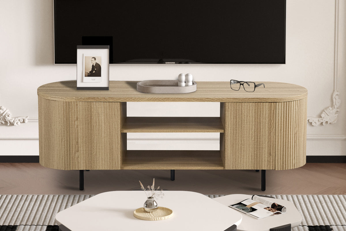 TV meubel 'Lagos' 160 cm Decor Eik Naturel (2c)