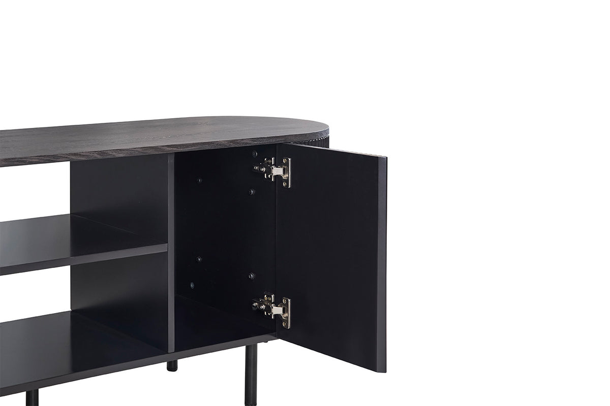 TV meubel 'Lagos' 160 cm Decor Donkerbruin (2c) - foto 5