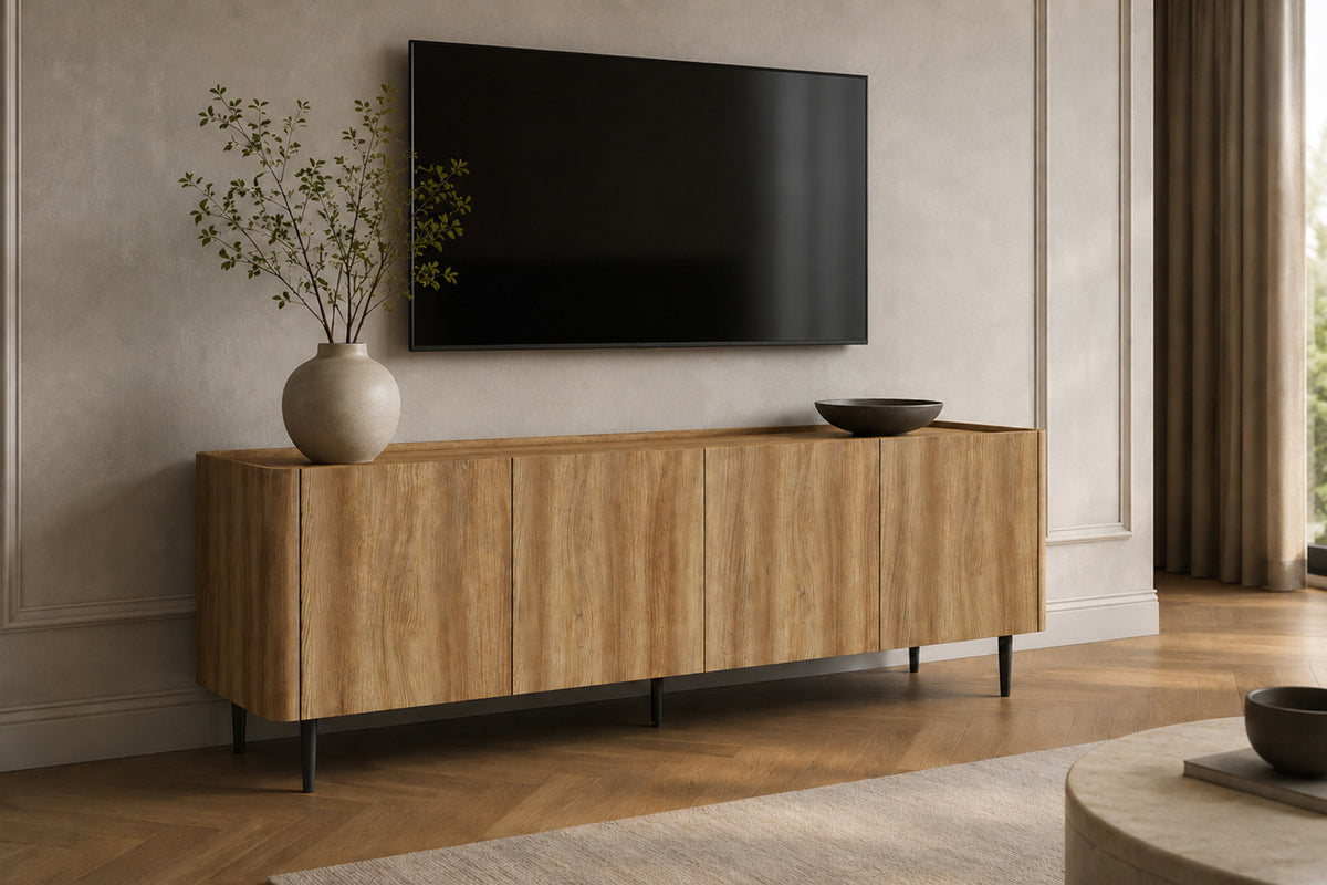 NEW - TV meubel 'Kyoto' 170 cm Decor Eik Naturel (1c)