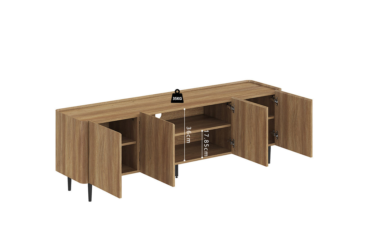 NEW - TV meubel 'Kyoto' 170 cm Decor Eik Naturel (1c) - foto 9