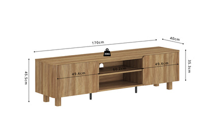 NEW - TV meubel 'Malibu' 170 cm Decor Eik Naturel (1c) - foto 8