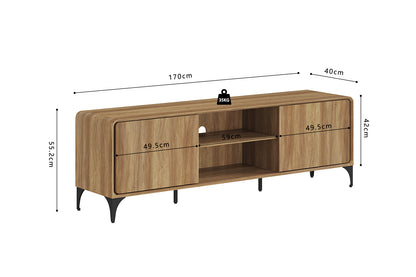 NEW - TV meubel 'Florence' 170 cm Decor Eik Naturel (1c) - foto 8