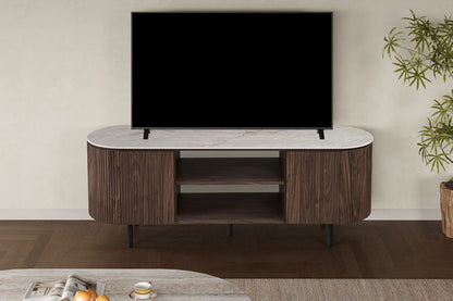 NEW - TV meubel 'Vigo' 160 cm Decor Donkere Eik Shakespear Beige (2c)