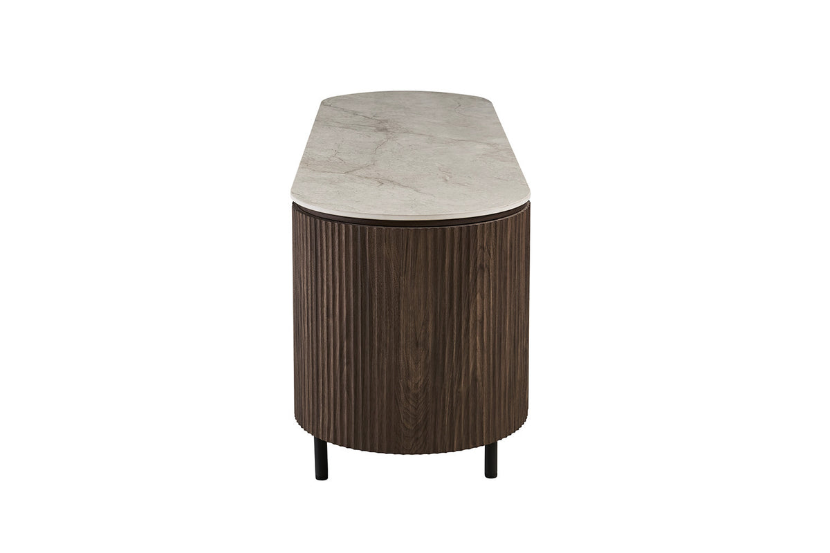 NEW - TV meubel 'Vigo' 160 cm Decor Donkere Eik Shakespear Beige (2c) - foto 5