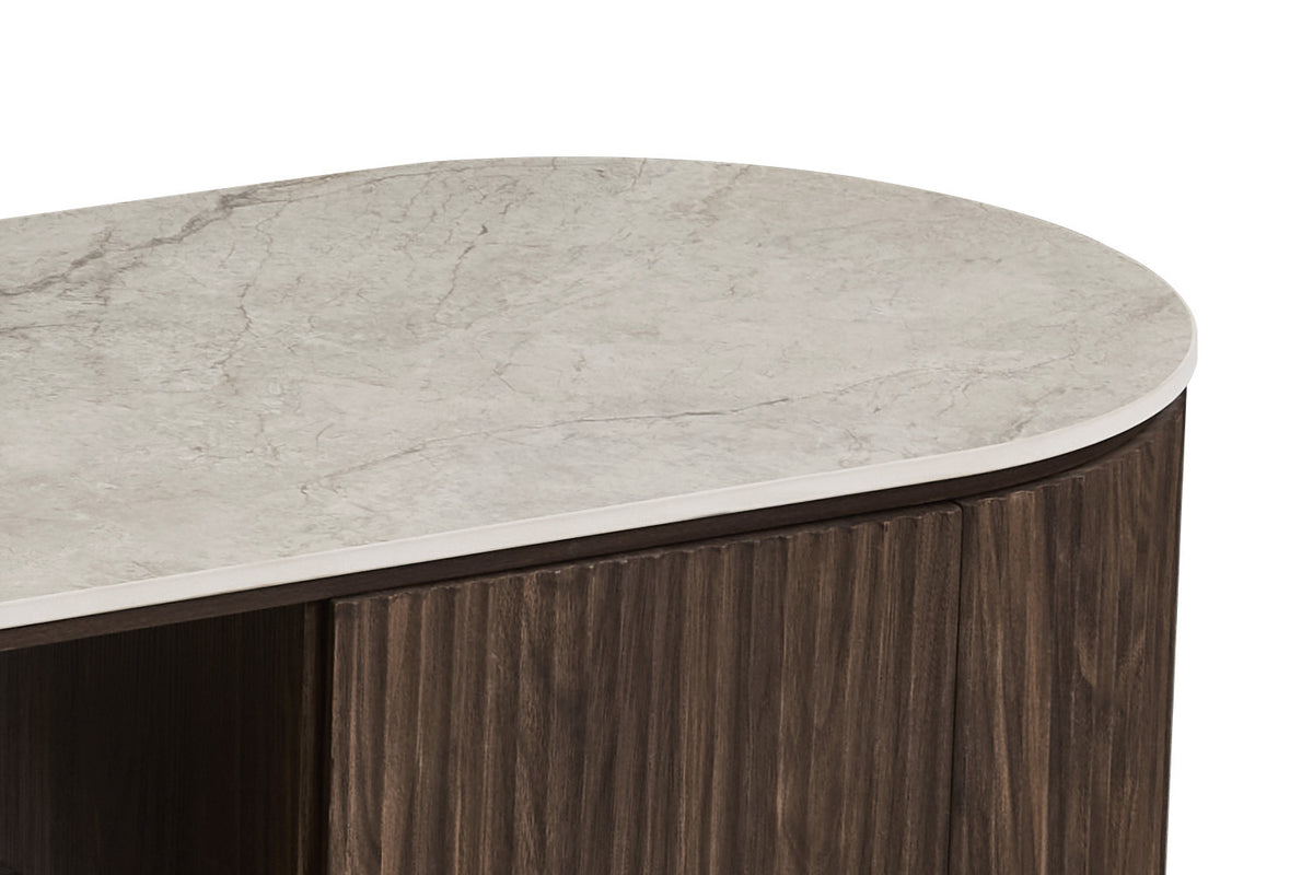 NEW - TV meubel 'Vigo' 160 cm Decor Donkere Eik Shakespear Beige (2c) - foto 8