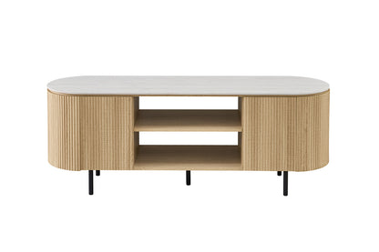 NEW - TV meubel 'Vigo' 160 cm Decor Naturel Eik Baroque Grijs (2c) - foto 3