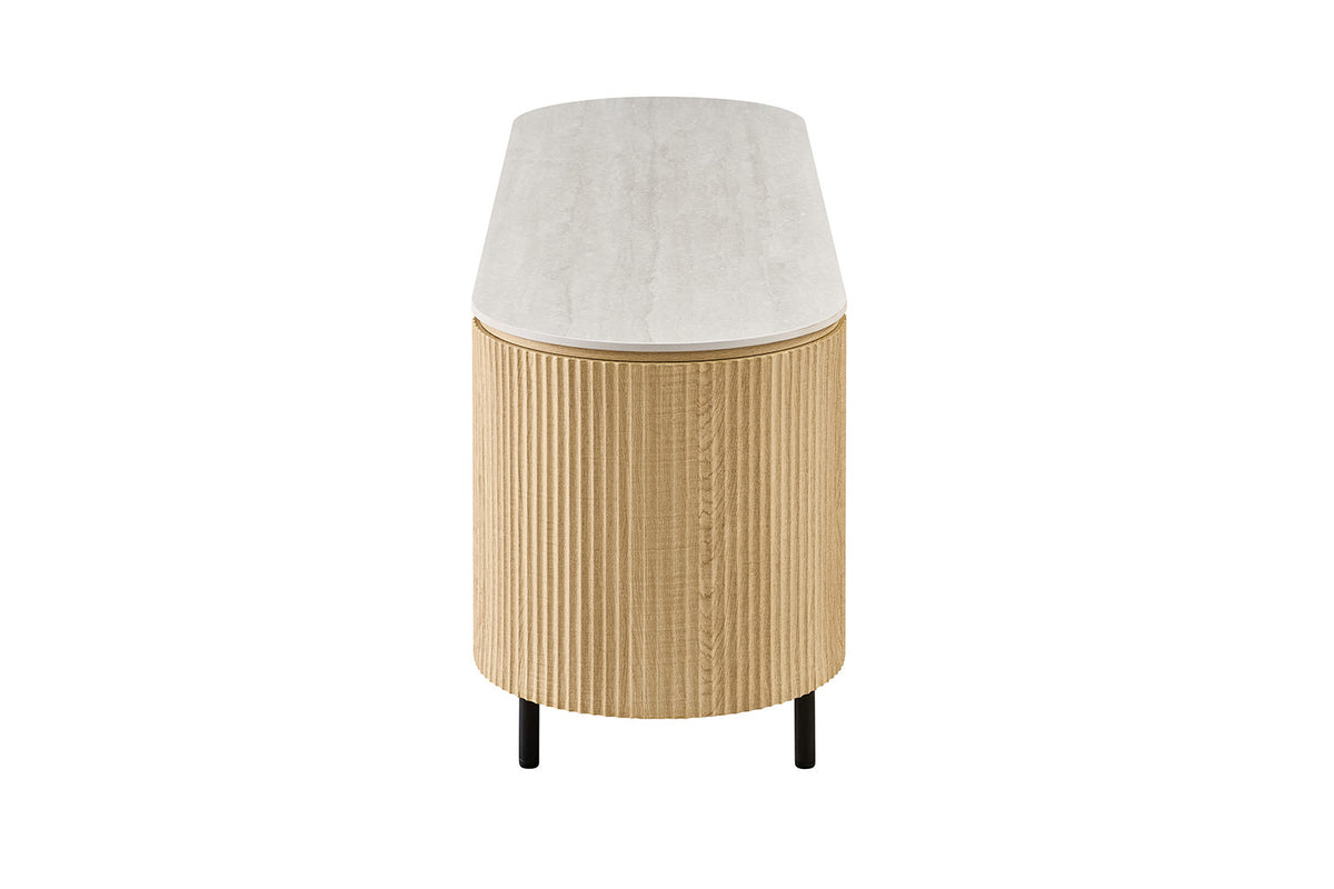 NEW - TV meubel 'Vigo' 160 cm Decor Naturel Eik Baroque Grijs (2c) - foto 5