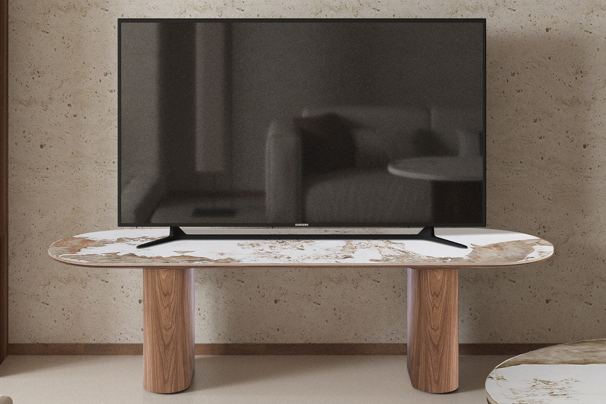 NEW - TV Meubel 'Evora'  Glanzend Steen Pandora (2c) - foto 2