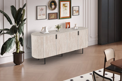Dressoir 'Lagos' 200 cm Decor Travertin Beige (3c) - foto 2