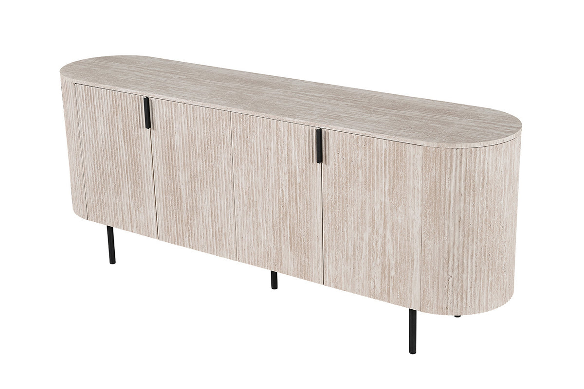 Dressoir 'Lagos' 200 cm Decor Travertin Beige (3c) - foto 4