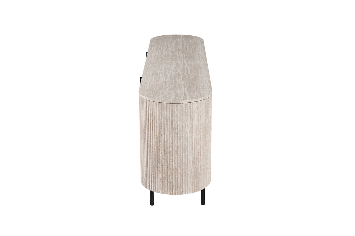 Dressoir 'Lagos' 200 cm Decor Travertin Beige (3c) - foto 5