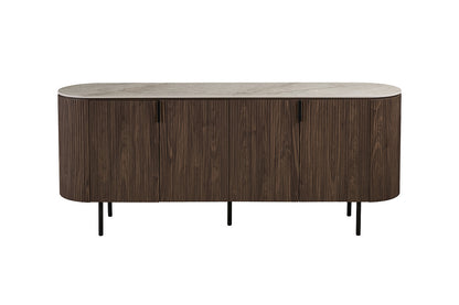 NEW - Dressoir 'Vigo' 200 cm Decor Donkere Eik Shakespear Beige (3c) - foto 4