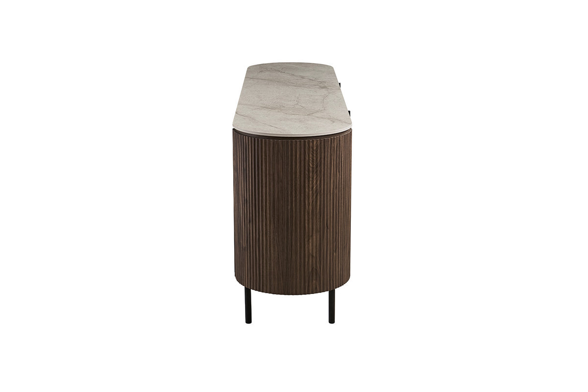 NEW - Dressoir 'Vigo' 200 cm Decor Donkere Eik Shakespear Beige (3c) - foto 6