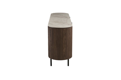 NEW - Dressoir 'Vigo' 200 cm Decor Donkere Eik Shakespear Beige (3c) - foto 6