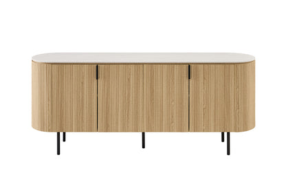 NEW - Dressoir 'Vigo' 200 cm Decor Eik Naturel Baroque Grijs (3c) - foto 4