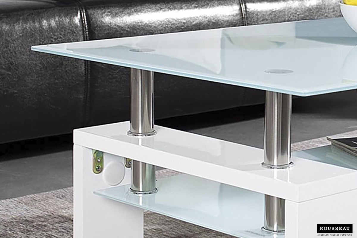 Salontafel 'Alana' Hoogglans wit (2c) - foto 2