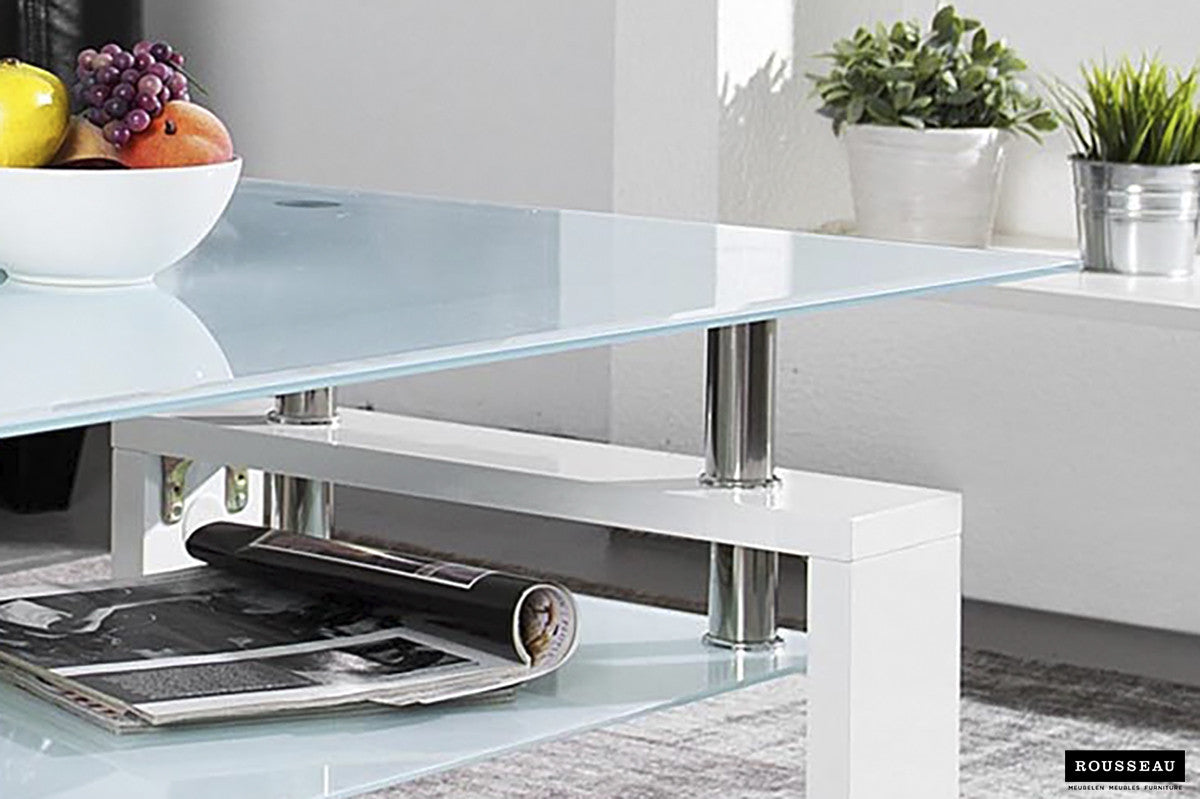Salontafel 'Alana' Hoogglans wit (2c) - foto 4