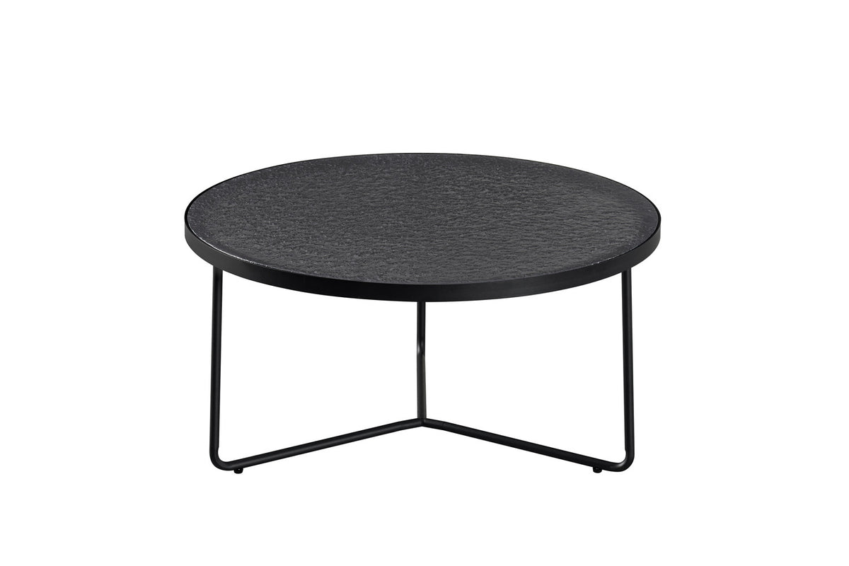 SALE - Set Salontafel 'Melia' Rond Grijs Glas (1c) - foto 4