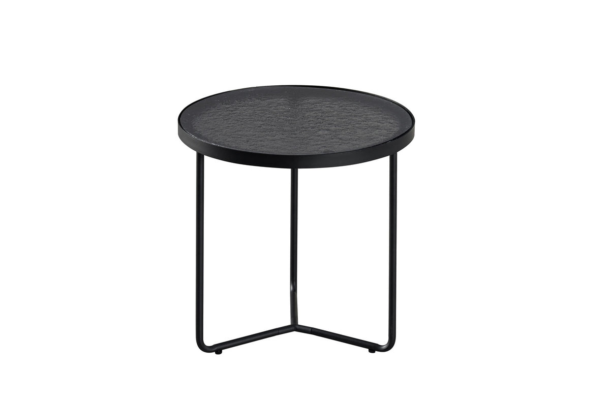 SALE - Set Salontafel 'Melia' Rond Grijs Glas (1c) - foto 5