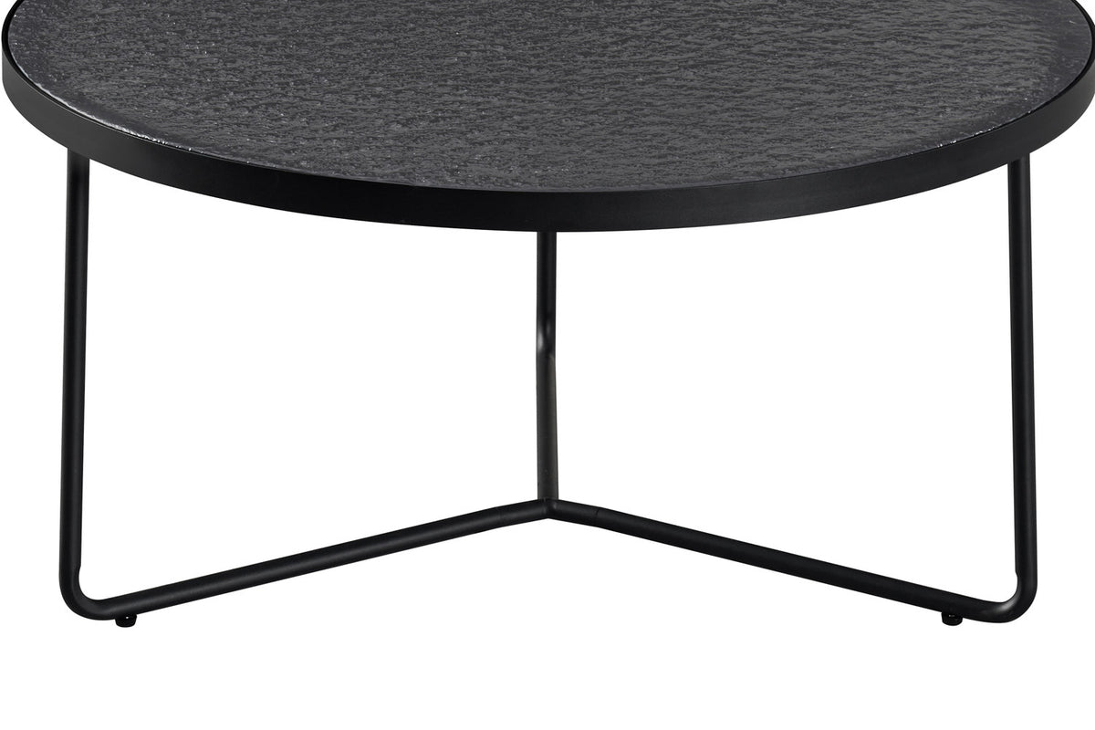 SALE - Set Salontafel 'Melia' Rond Grijs Glas (1c) - foto 7