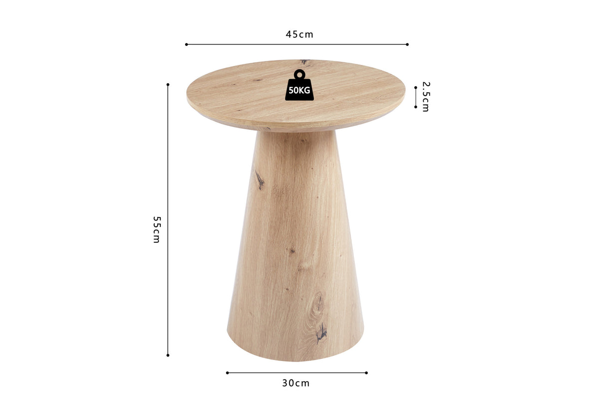 SALE - Salontafel 'Lukas' 45 cm Decor Oude eik (2c) - foto 7