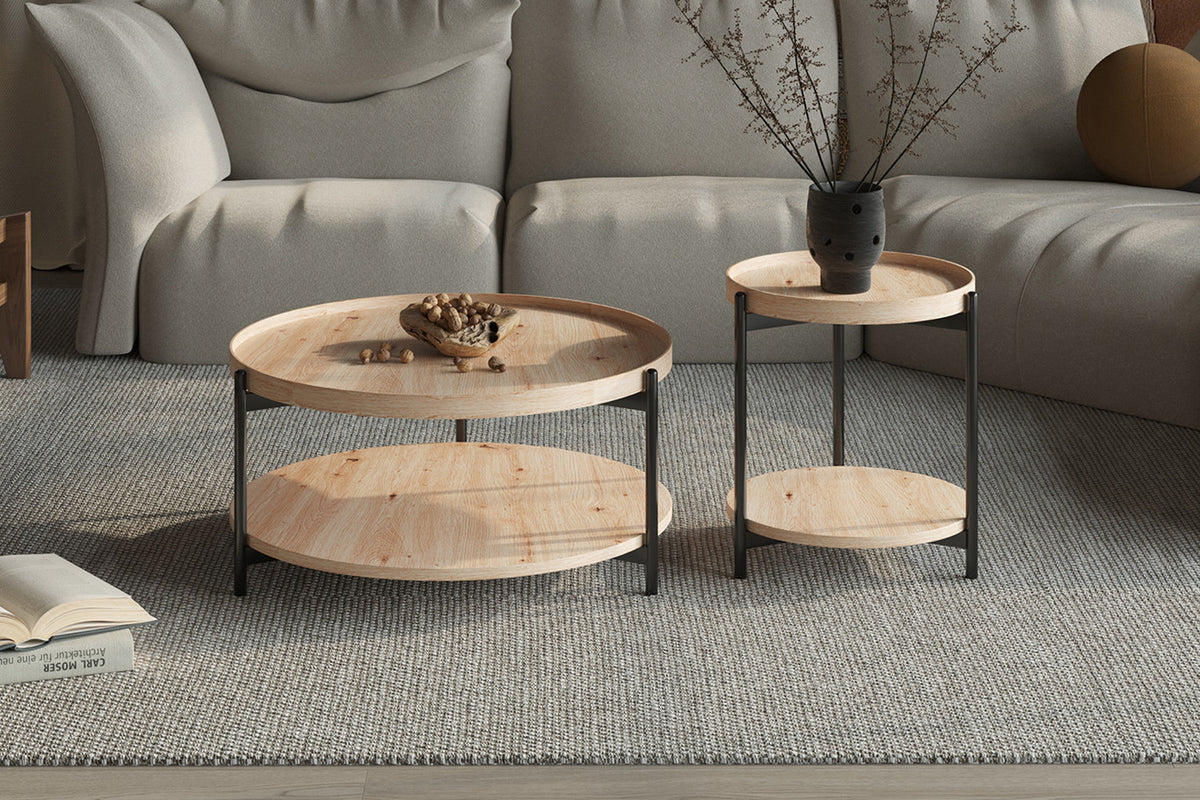 Salontafel 'Dalina' 80 cm Decor Oude eik (1c) - foto 2