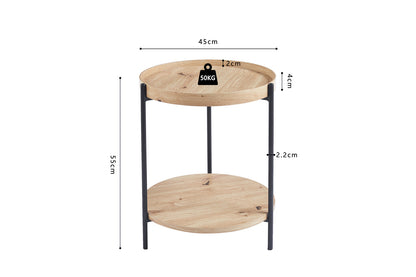 Salontafel 'Dalina' 45 cm Decor Oude eik (1c) - foto 8