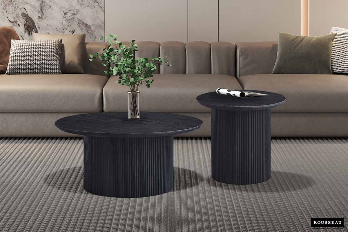 Salontafel 'Lagos' 80 cm Rond Decor Donkerbruin (2c) - foto 2