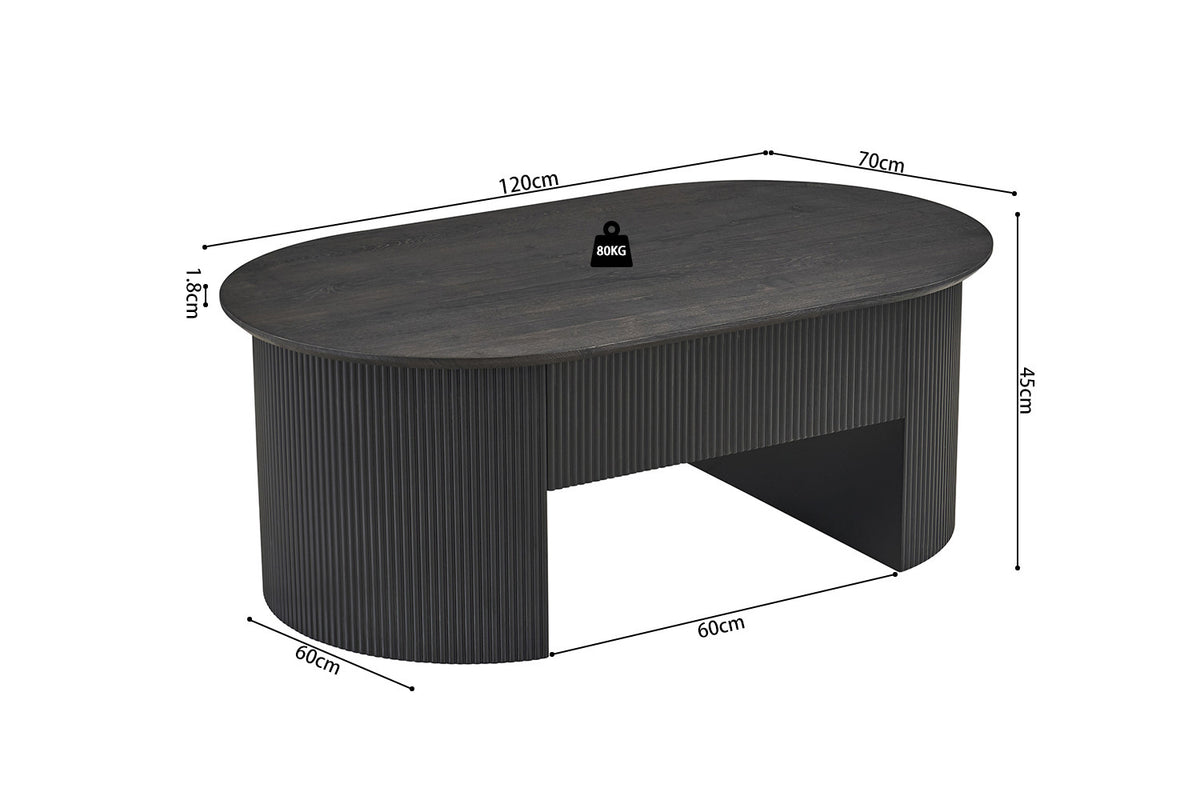 NEW - Salontafel 'Lagos' 120 cm Lift-top Decor Donkerbruin (2c) - foto 12