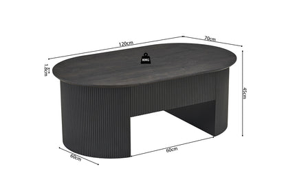 NEW - Salontafel 'Lagos' 120 cm Lift-top Decor Donkerbruin (2c) - foto 12