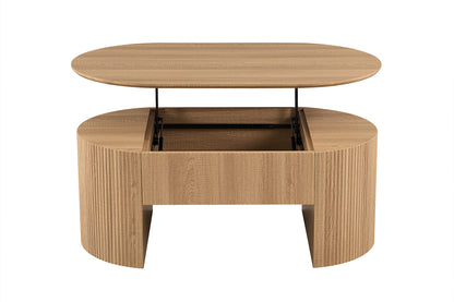 NEW - Salontafel 'Lagos' 120 cm Lift-top Decor Eik Naturel (2c) - foto 8