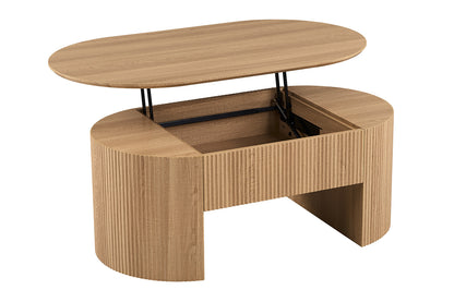 NEW - Salontafel 'Lagos' 120 cm Lift-top Decor Eik Naturel (2c) - foto 9
