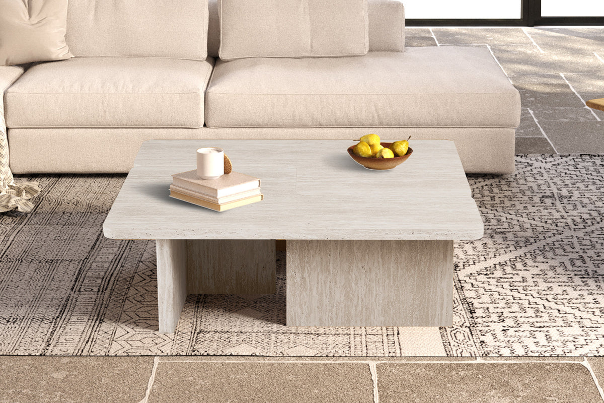NEW - Salontafel 'Arallo' Decor Travertin Beige (2c)
