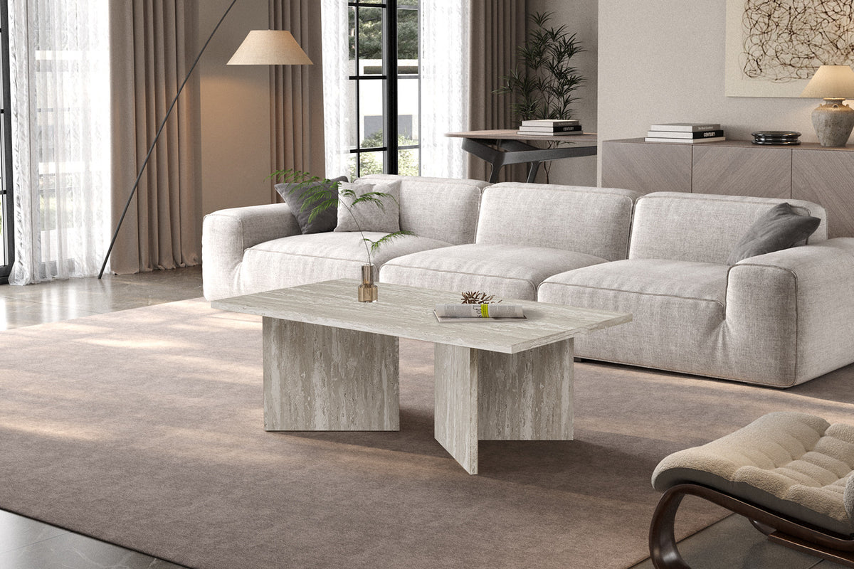 NEW - Salontafel 'Litar' Decor Travertin Grijs (1c) - foto 2